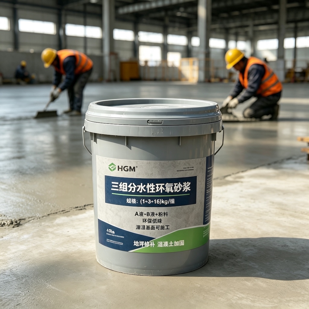 罗山三组份水性环氧砂浆